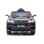 Elektrické autíčko - policajné BLT-201- nelakované - čierne
